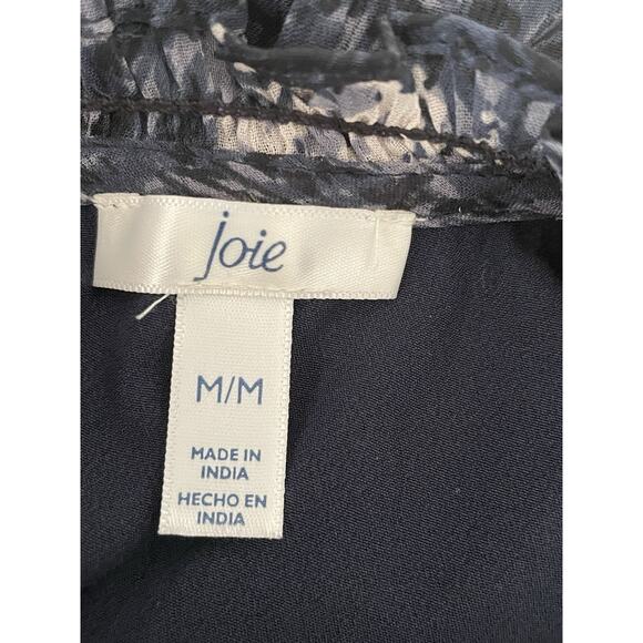 Joie Dress Mini Multicolor Baltic Print Smocked Lined - Picture 12 of 13